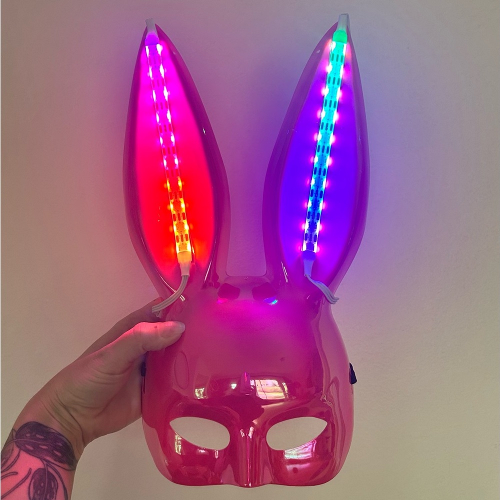 LED bunny/rabbit mask